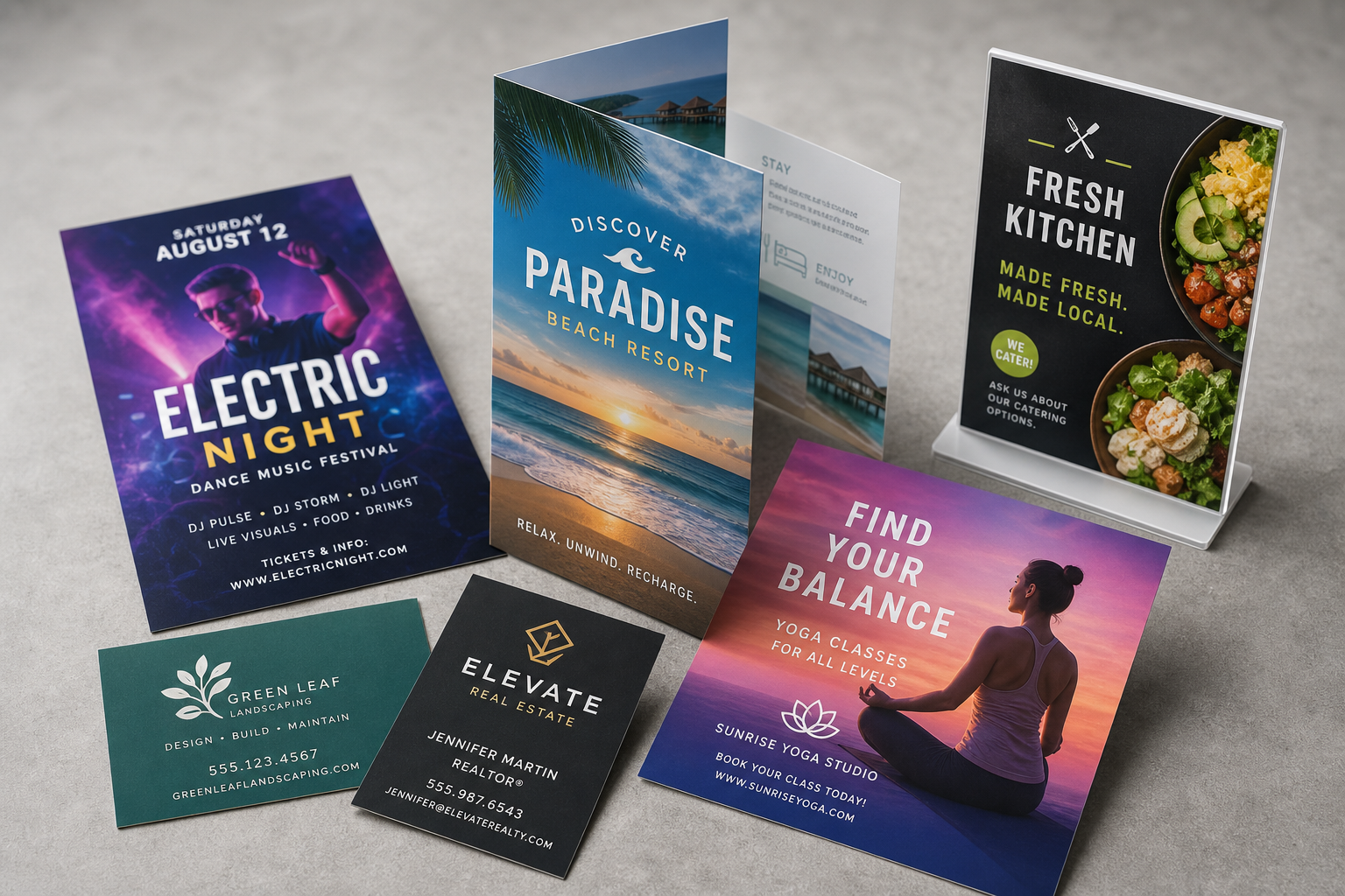 Custom print assortment
